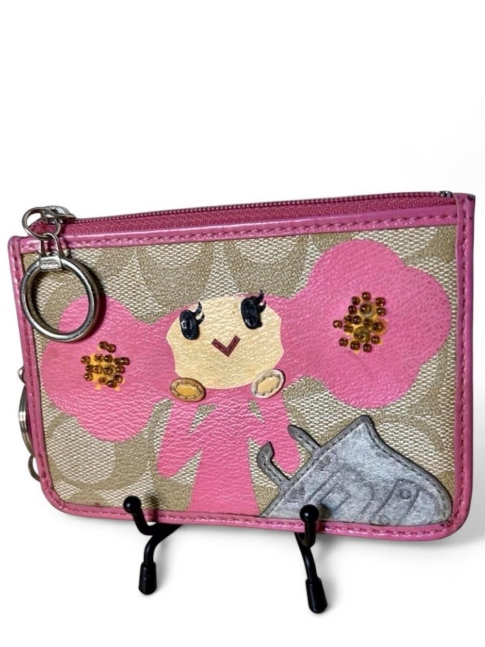 Coach Poppy Pinky Chan Rare Card Case